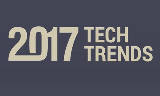 infographic technology trends. VR, IOT, Video Content